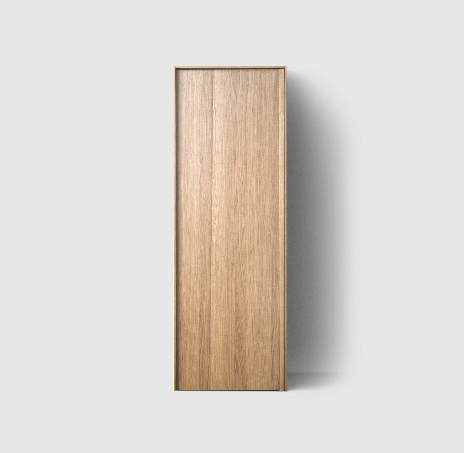 H2C74 Pocket Oak Wood H2 Laundry Cabinet