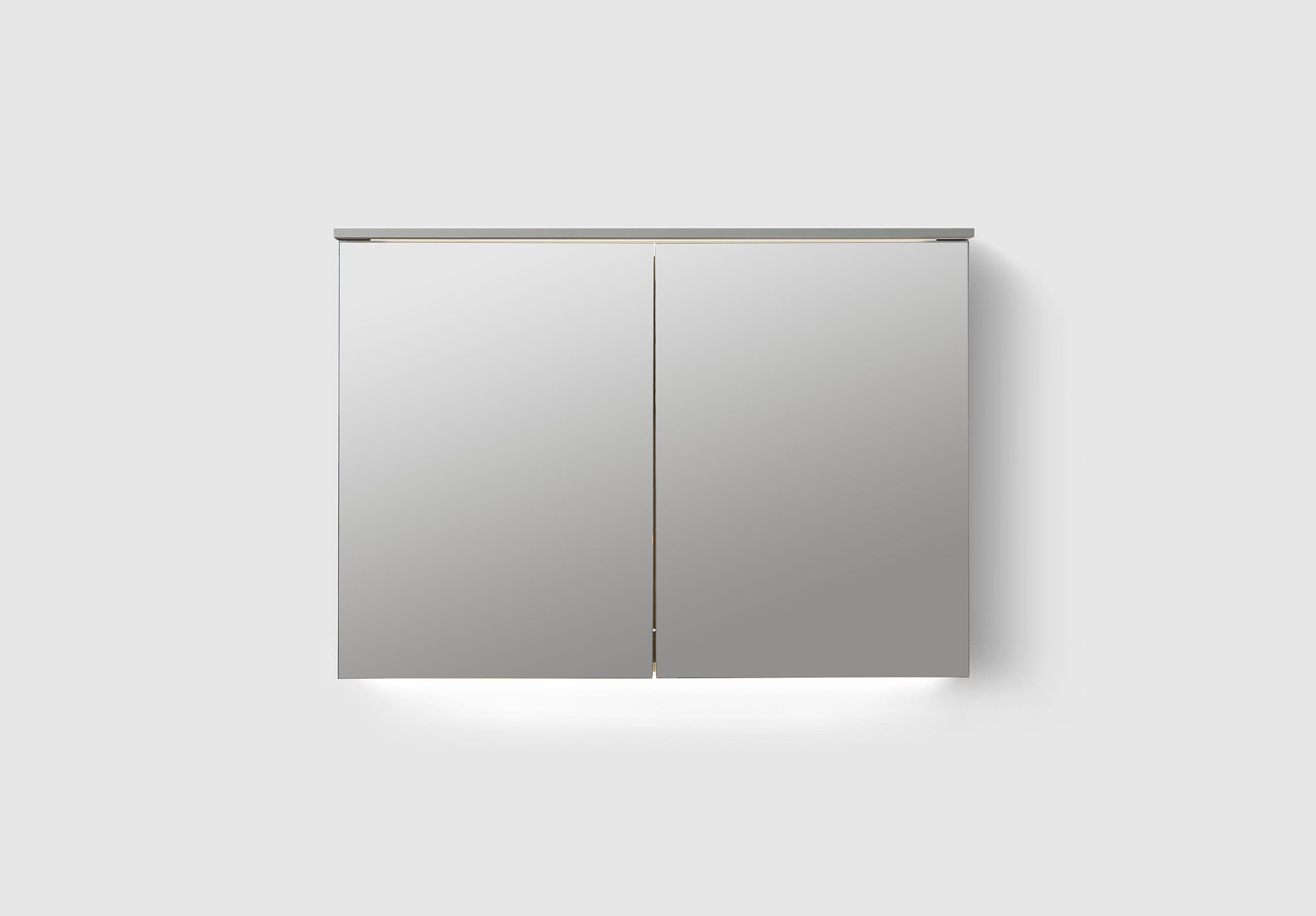 H3/MC100 Warm Grey H3 Mirror Cabinet