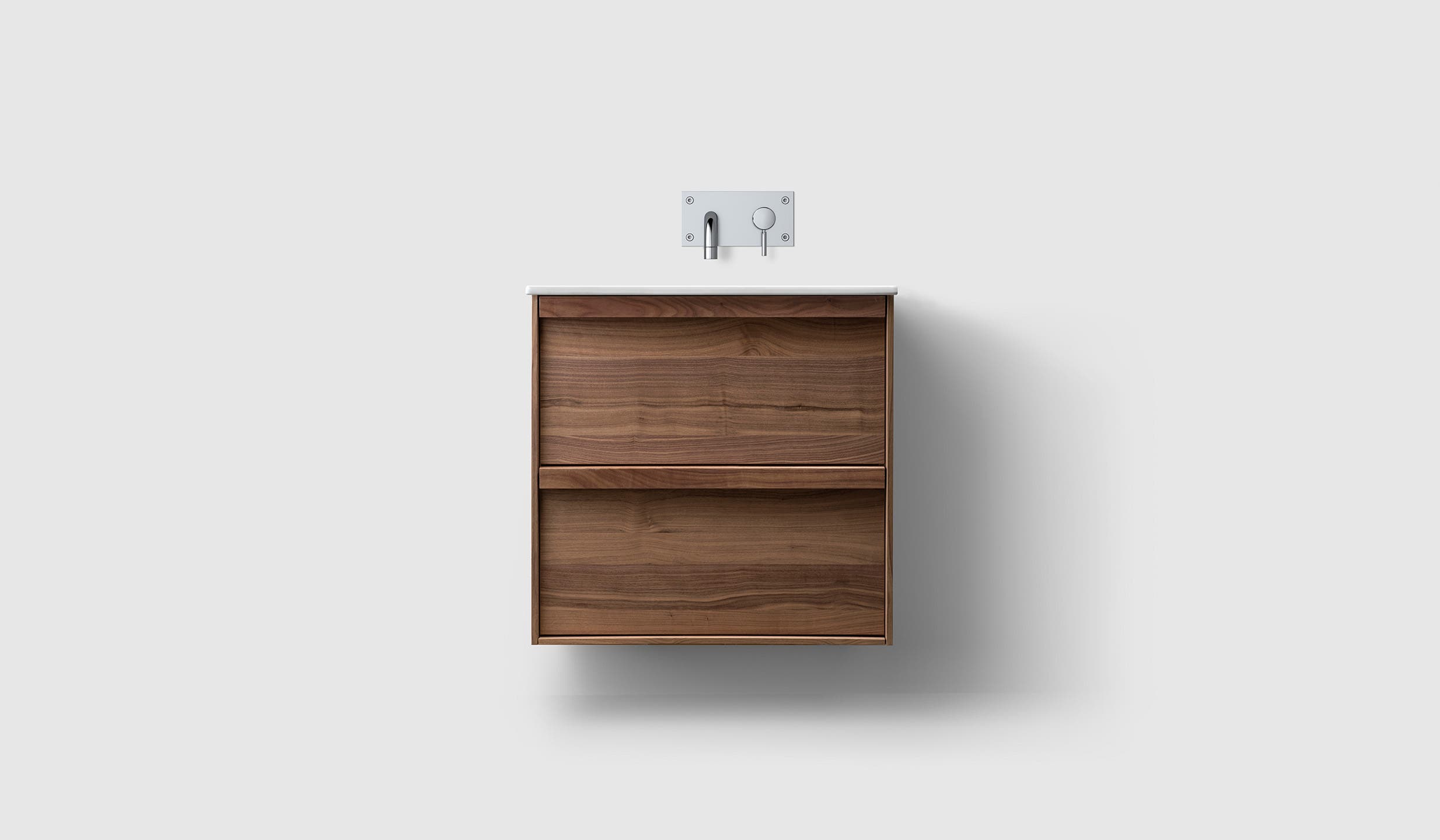 H2/60 - Walnut Wood - Porcelain No Taphole