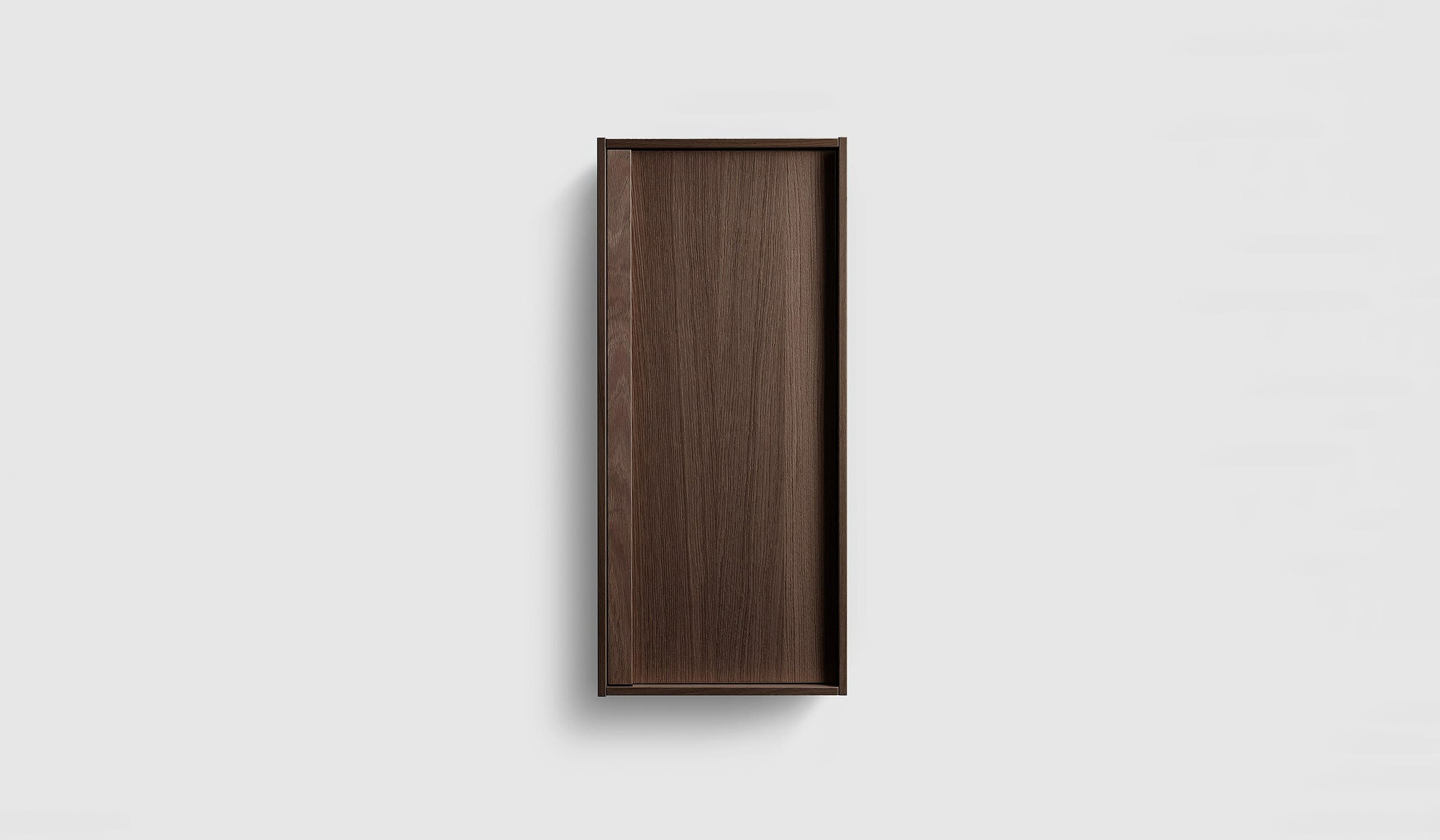 H2 C32 Smoked Oak Wood H2 Wall Cabinet
